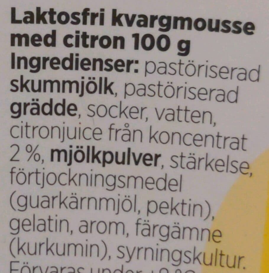 Valio Herkku sitruunamousse packshot