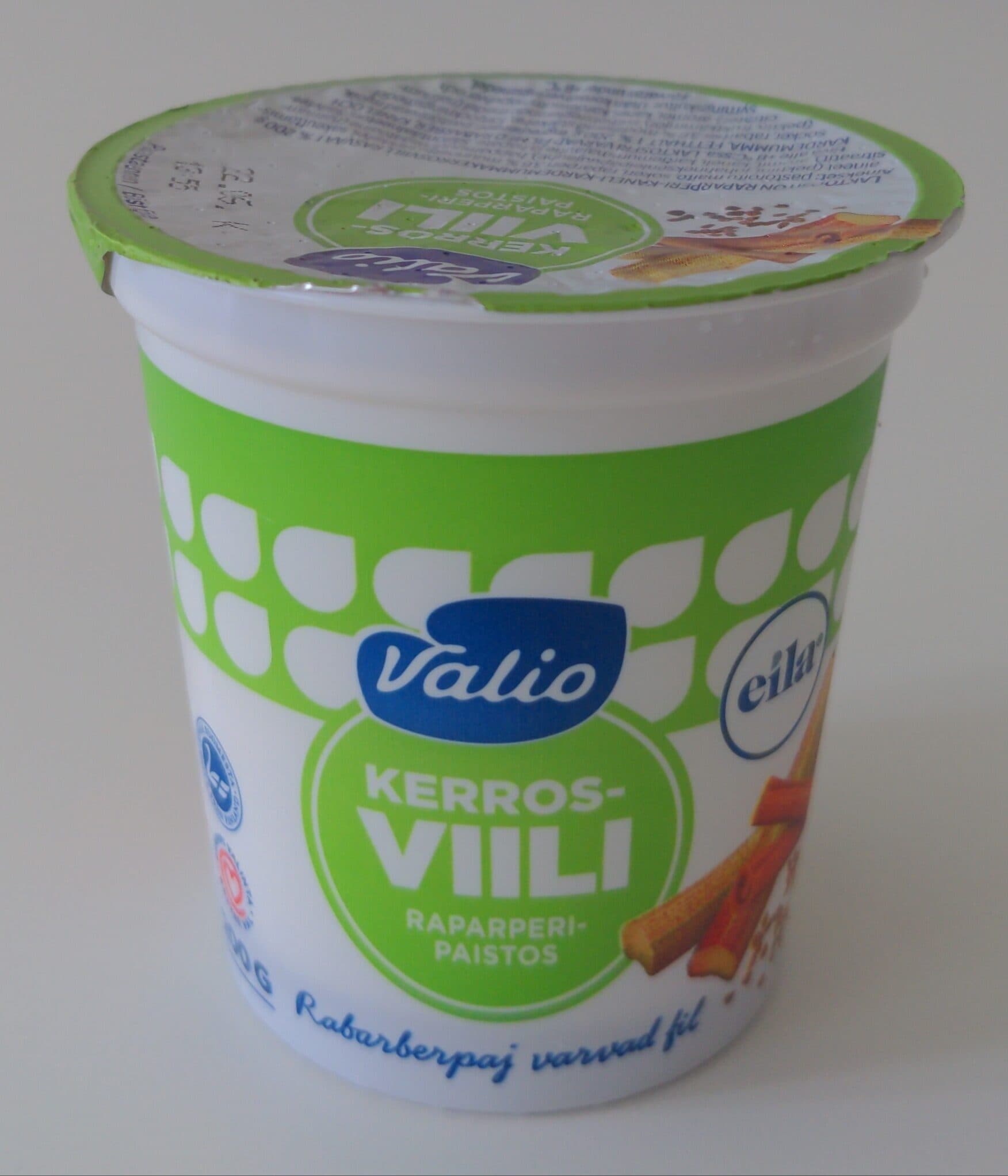 Valio Kerrosviili raparperi-paistos packshot
