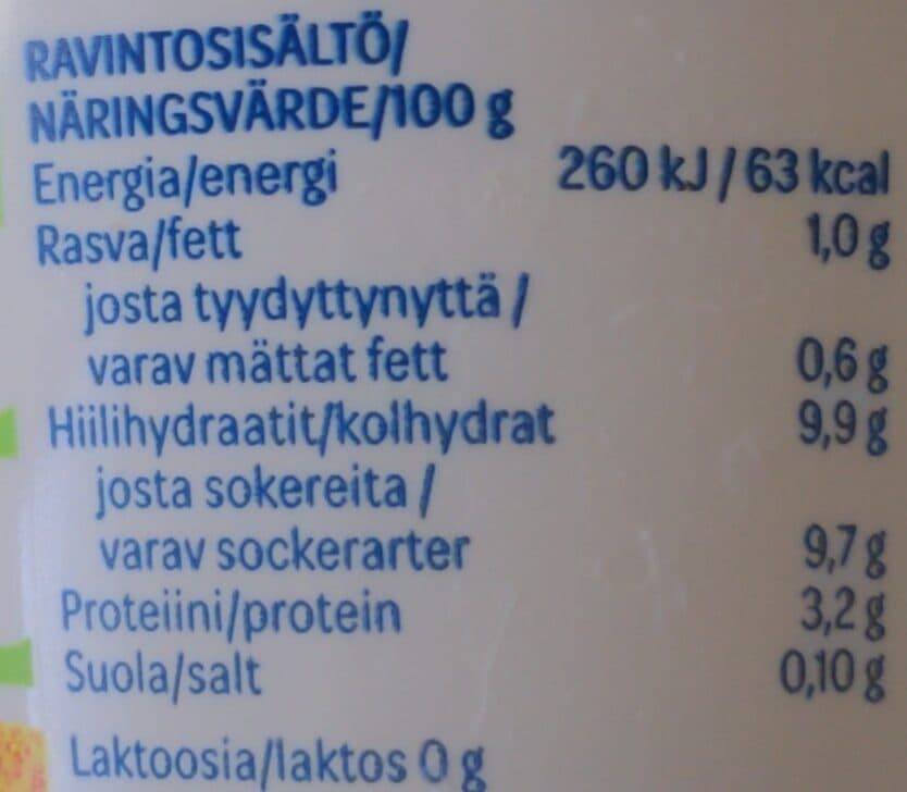 Valio Kerrosviili raparperi-paistos packshot