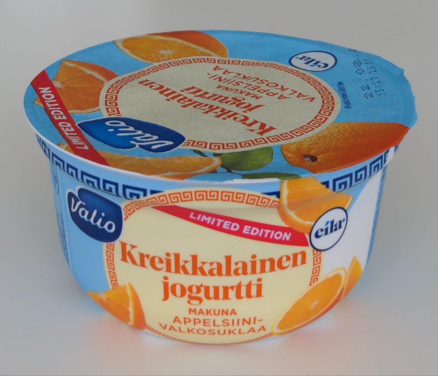 Valio Kreikkalainen jogurtti appelsiini-valkosuklaa packshot