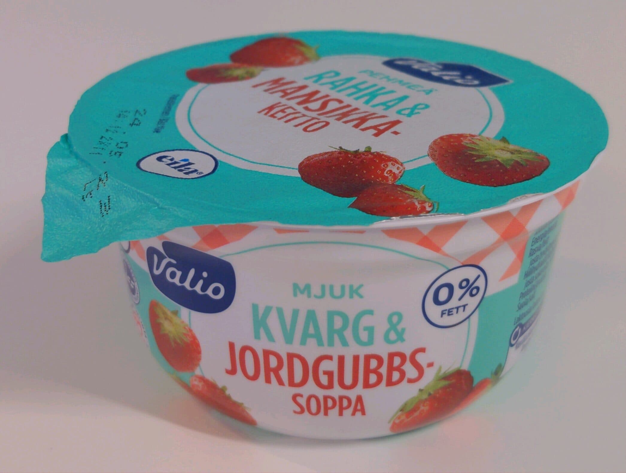Valio Pehmeä rahka & mansikkakeitto packshot