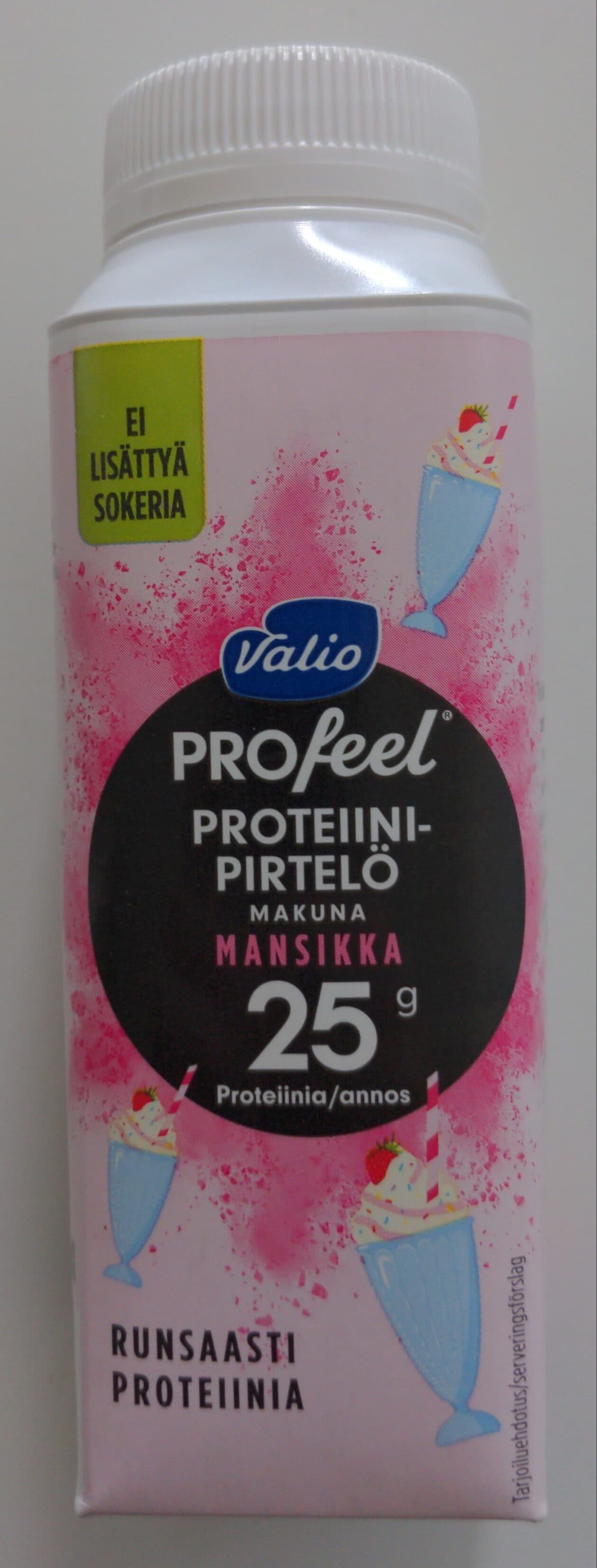 Valio ProFeel proteiinipirtelö mansikka packshot