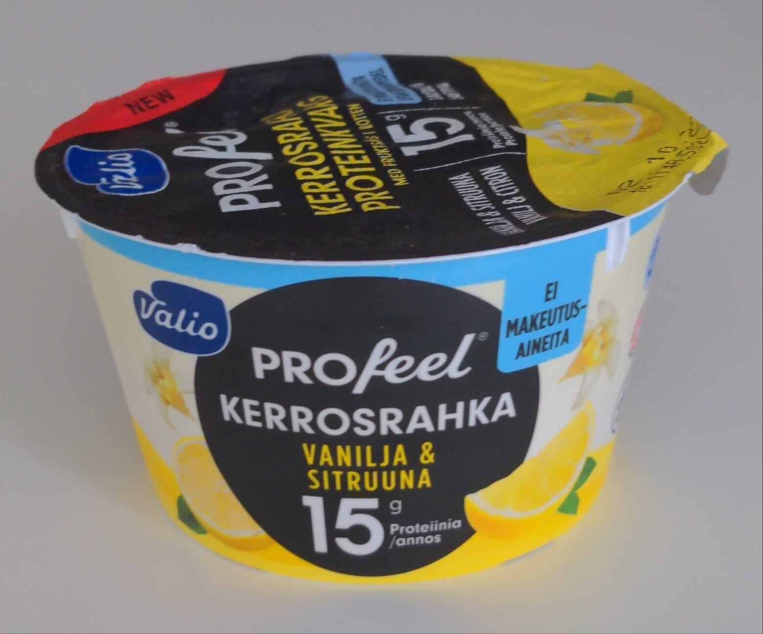 Valio PROfeel Kerrosrahka Vanilja & Sitruuna packshot