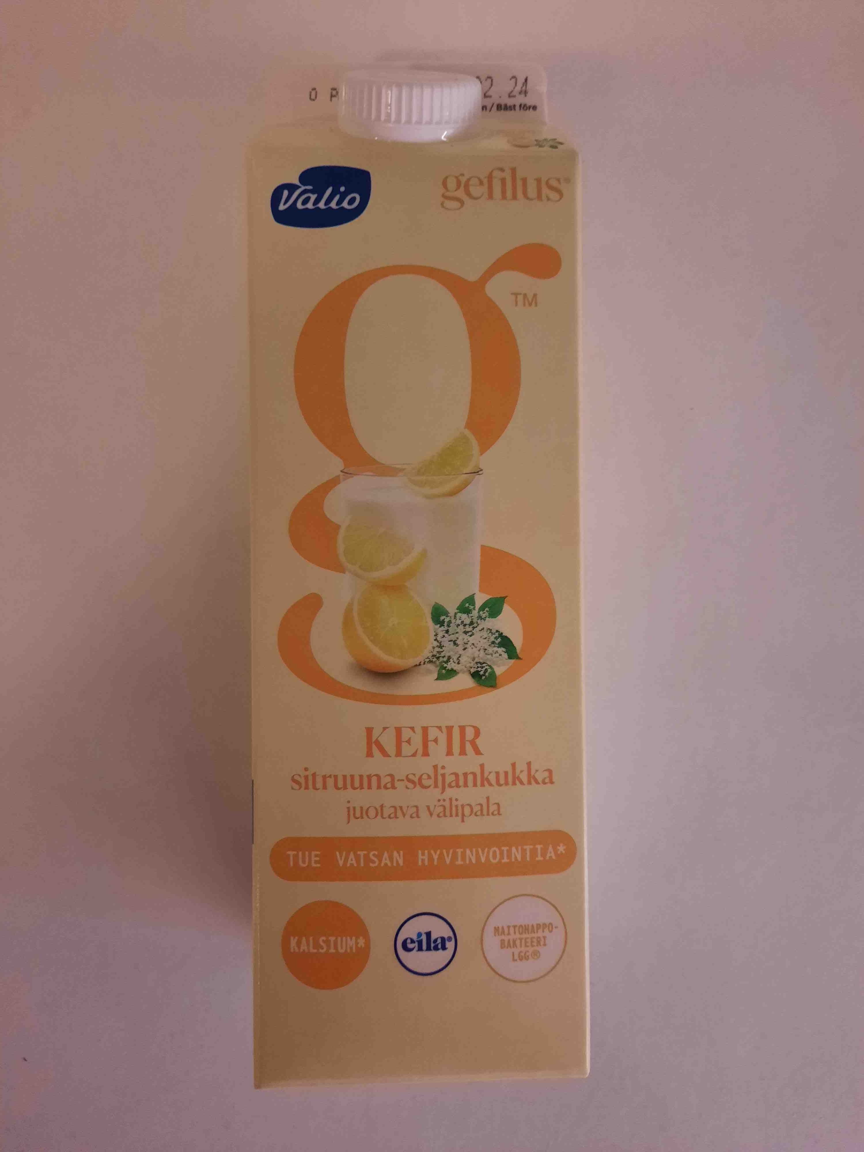 Valio Kefir sitruuna-seljankukka packshot