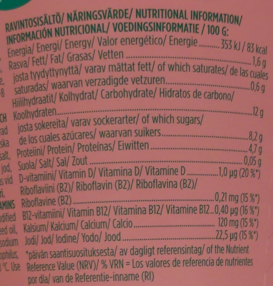 Valio Oddly-good strawberry packshot
