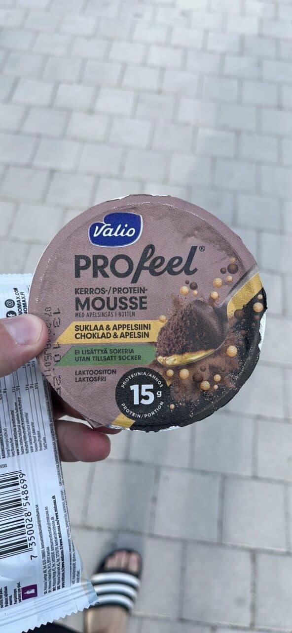 Valio Profeel Kerrosmousse suklaa & appelsiini packshot