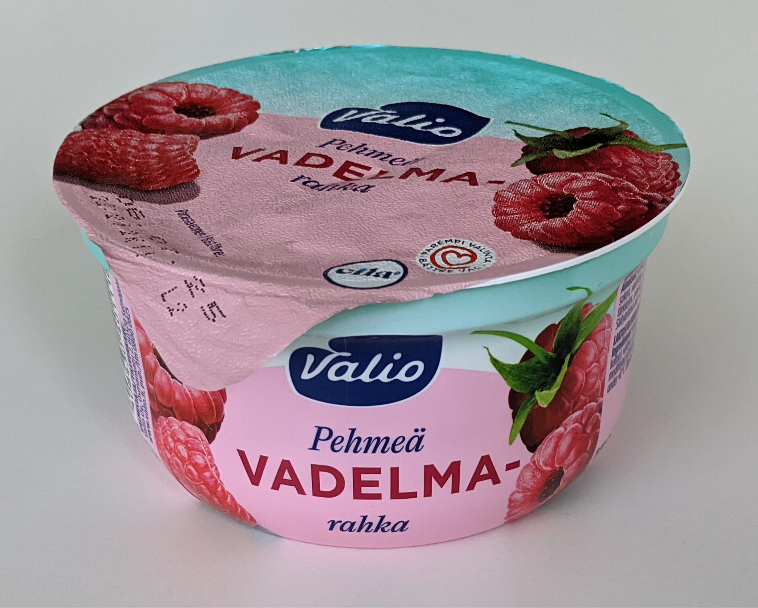 Valio Pehmeä vadelmarahka packshot