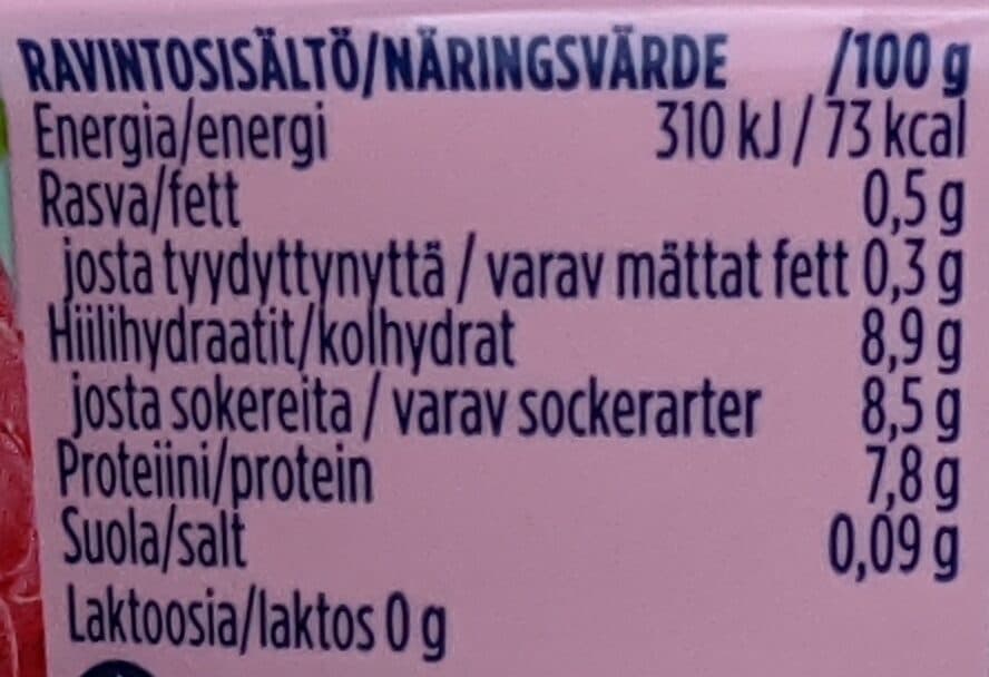 Valio Pehmeä vadelmarahka packshot
