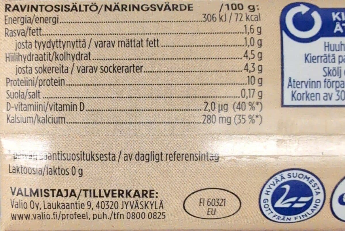 Valio Profeel Proteiini Pirtelö Vaniljafudge packshot