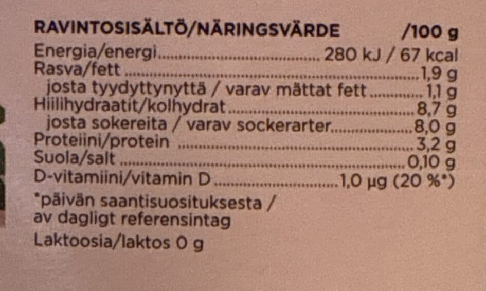 Valio Luonnon makea Metsämansikka packshot