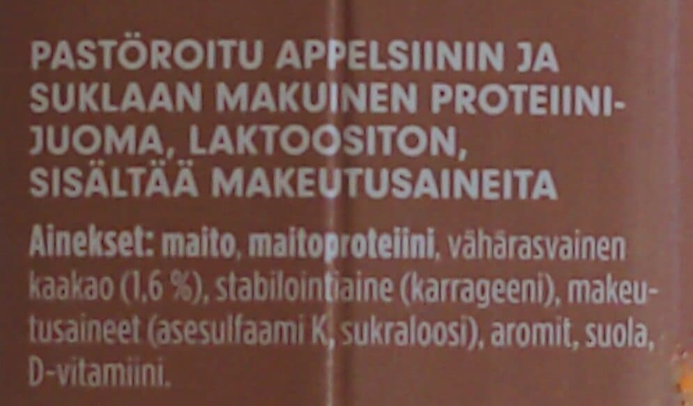 valio Profeel proteiinipirtelö appelsiinikaakao packshot