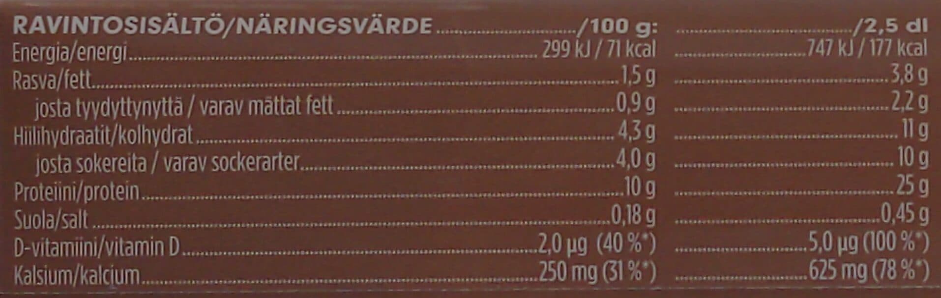 valio Profeel proteiinipirtelö appelsiinikaakao packshot