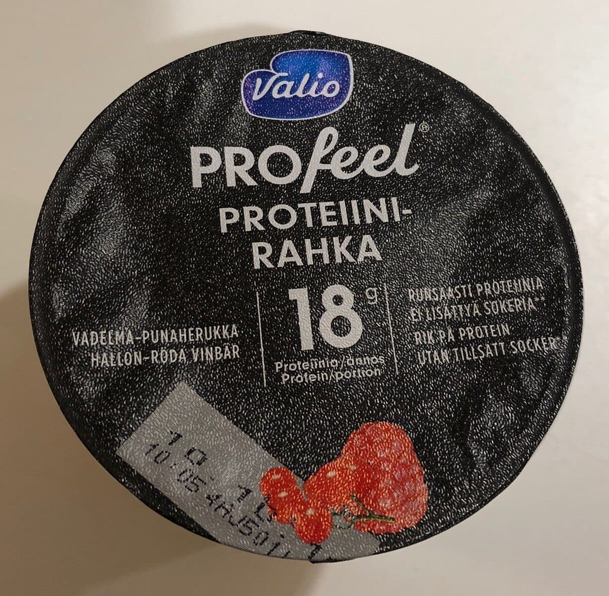 Valio Profeel vadelma-punaherukka packshot