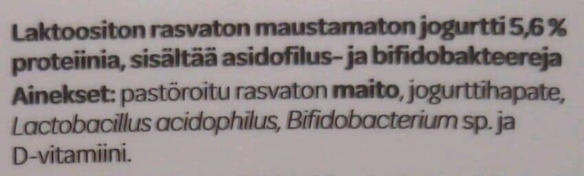 Valio A+ rasvaton kreikkalainen luonnonjogurtti packshot