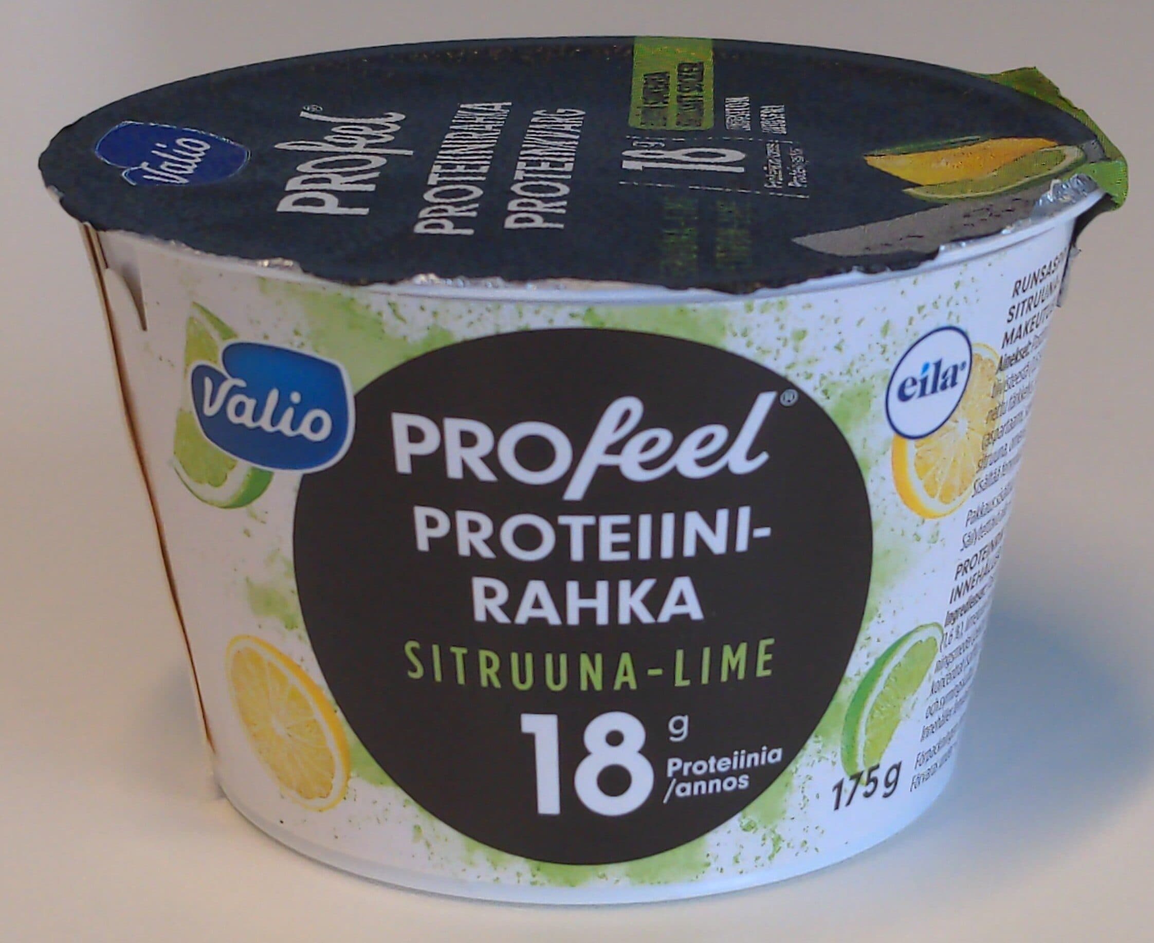 Valio Proteiini-rahka sitruuna-lime packshot