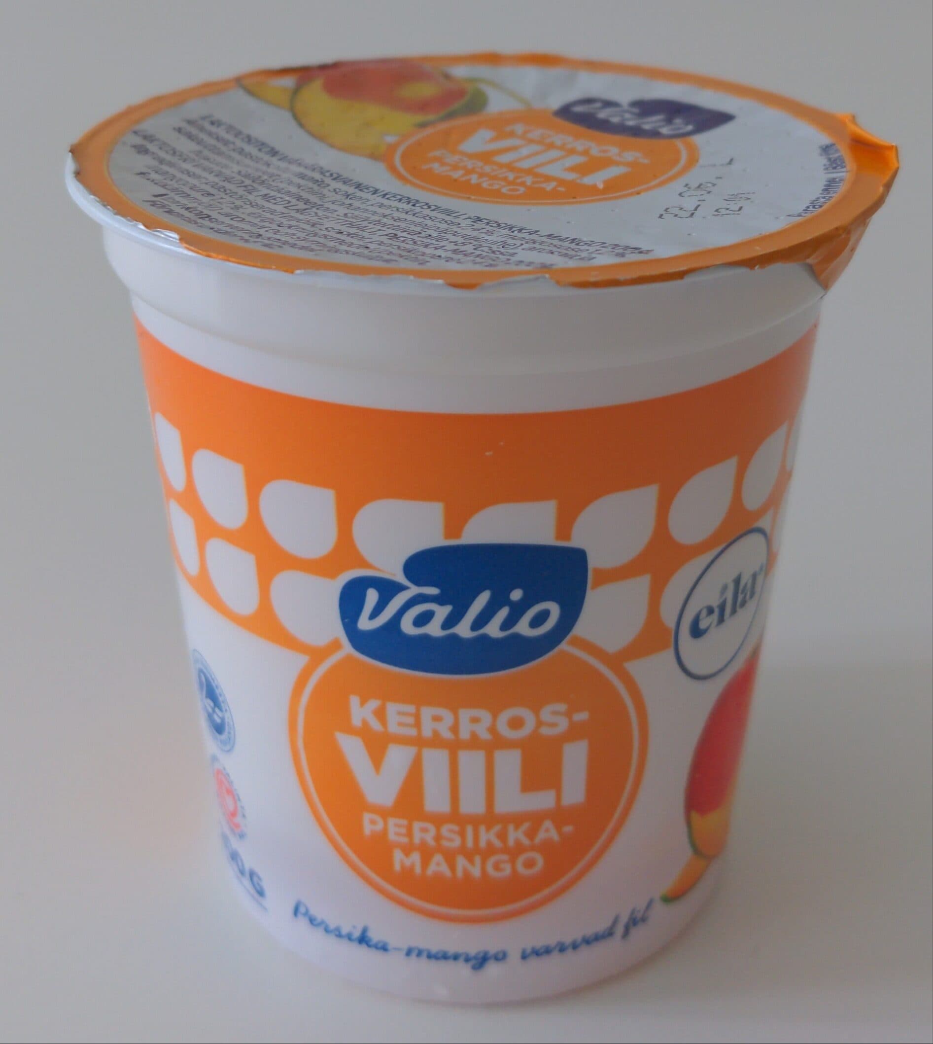Valio Kerros-viili persikka-mango packshot