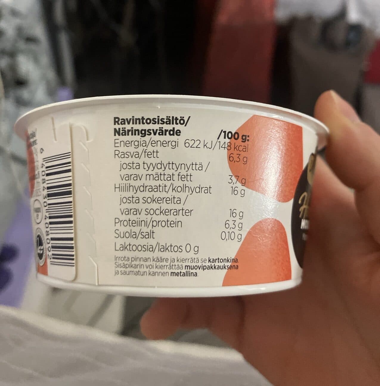 Valio Valio Herkku mousse mansikka rahkavaahto packshot