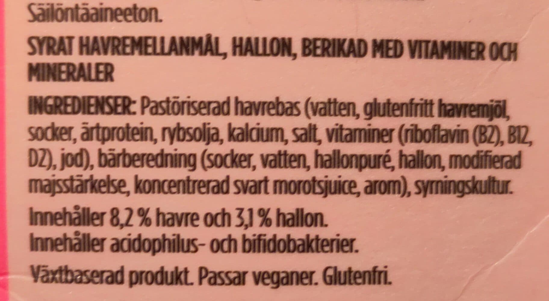 Valio OddlyGood Rocking Raspberry kauragurtti packshot