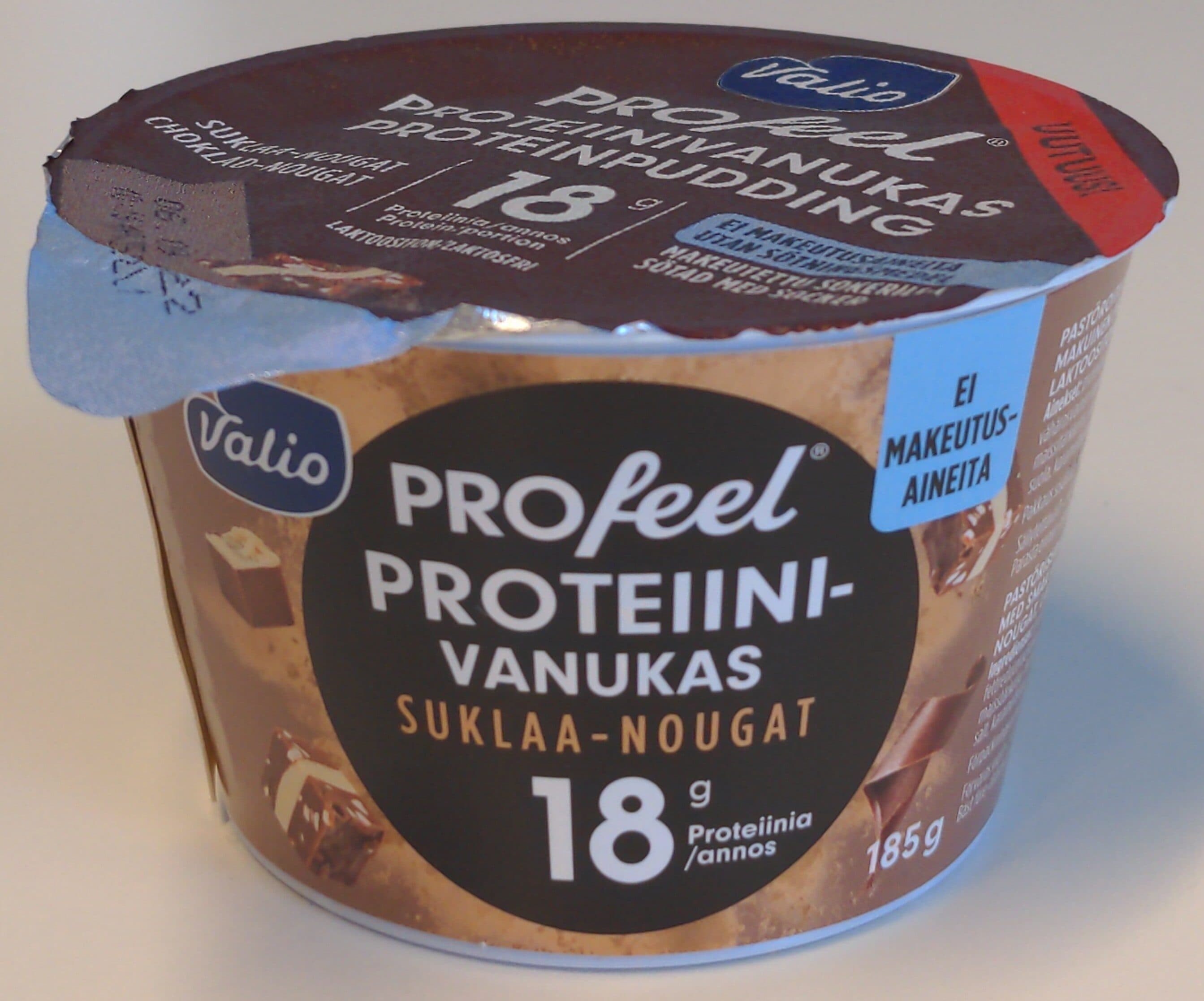 Valio PROfeel Proteiinivanukas Suklaa-Nougat packshot