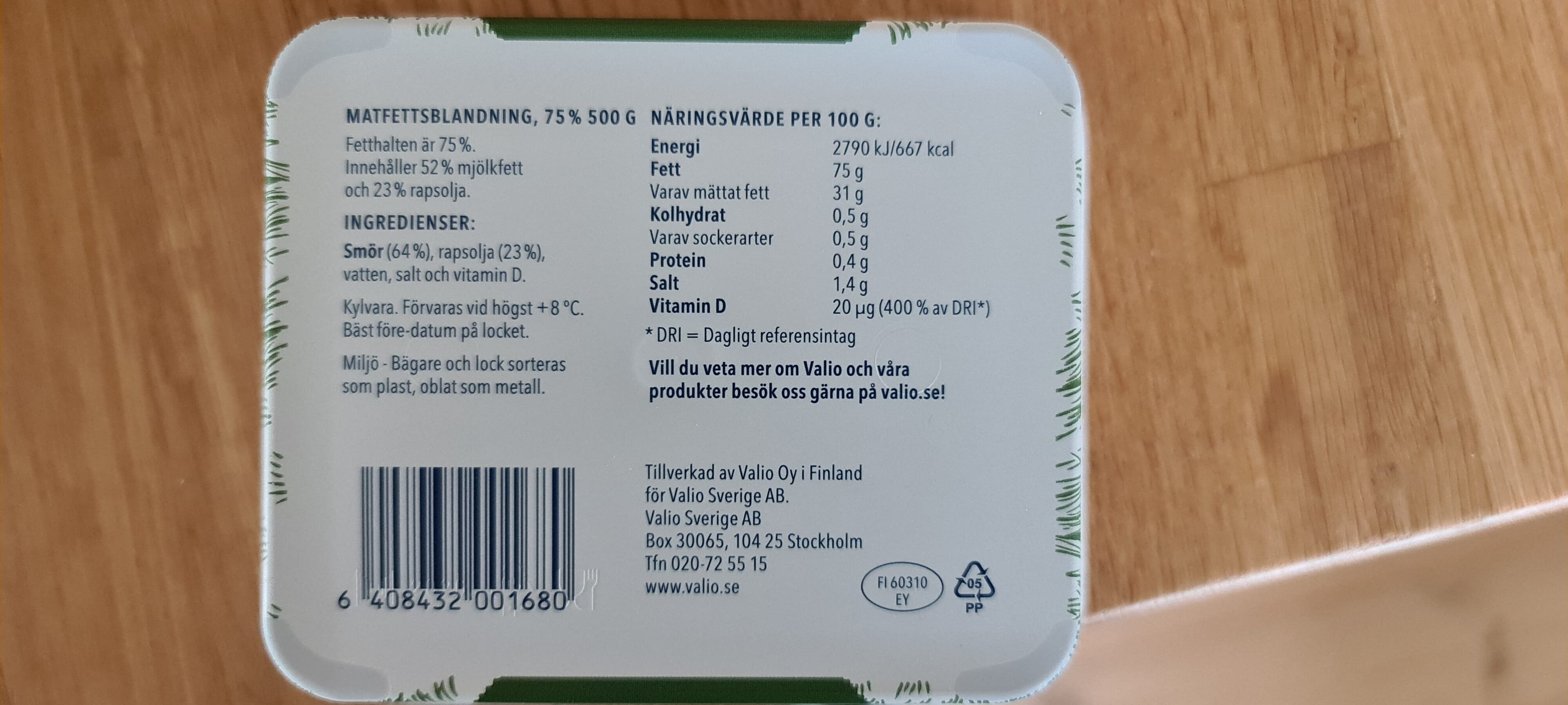 Valio Smör Och Raps Gårdsgoda packshot