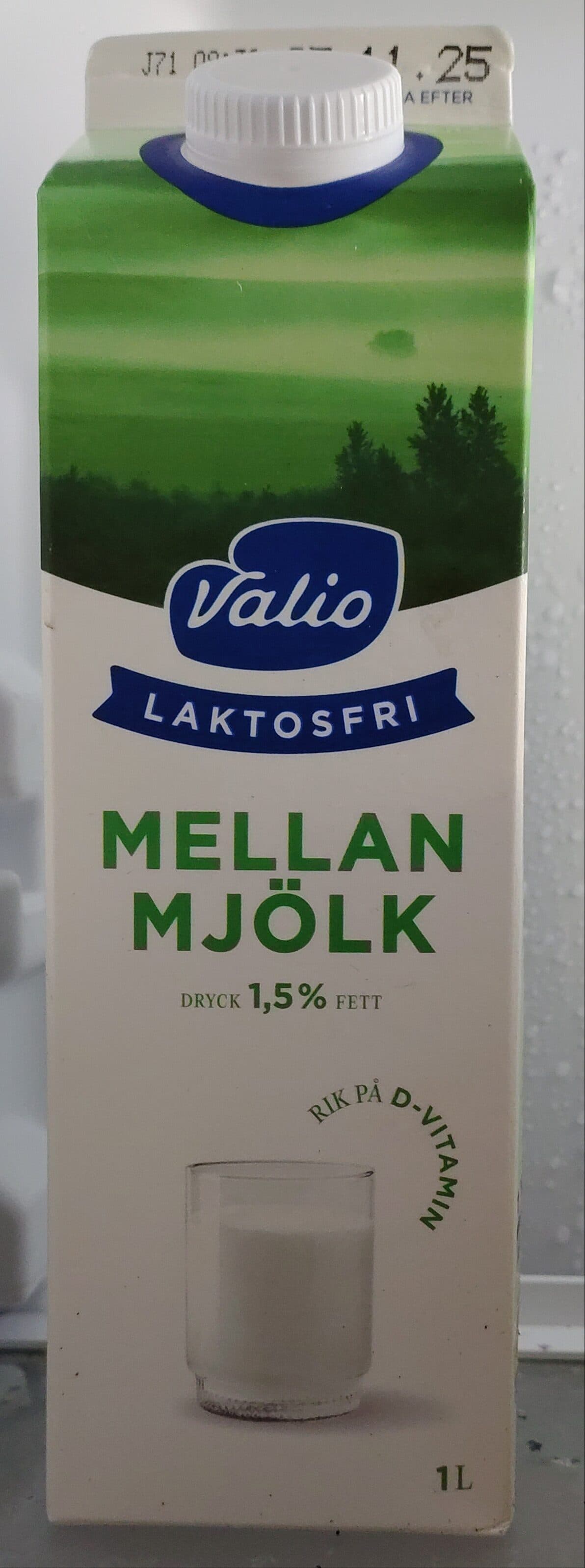 Valio Laktosfri Mellanmjölk packshot