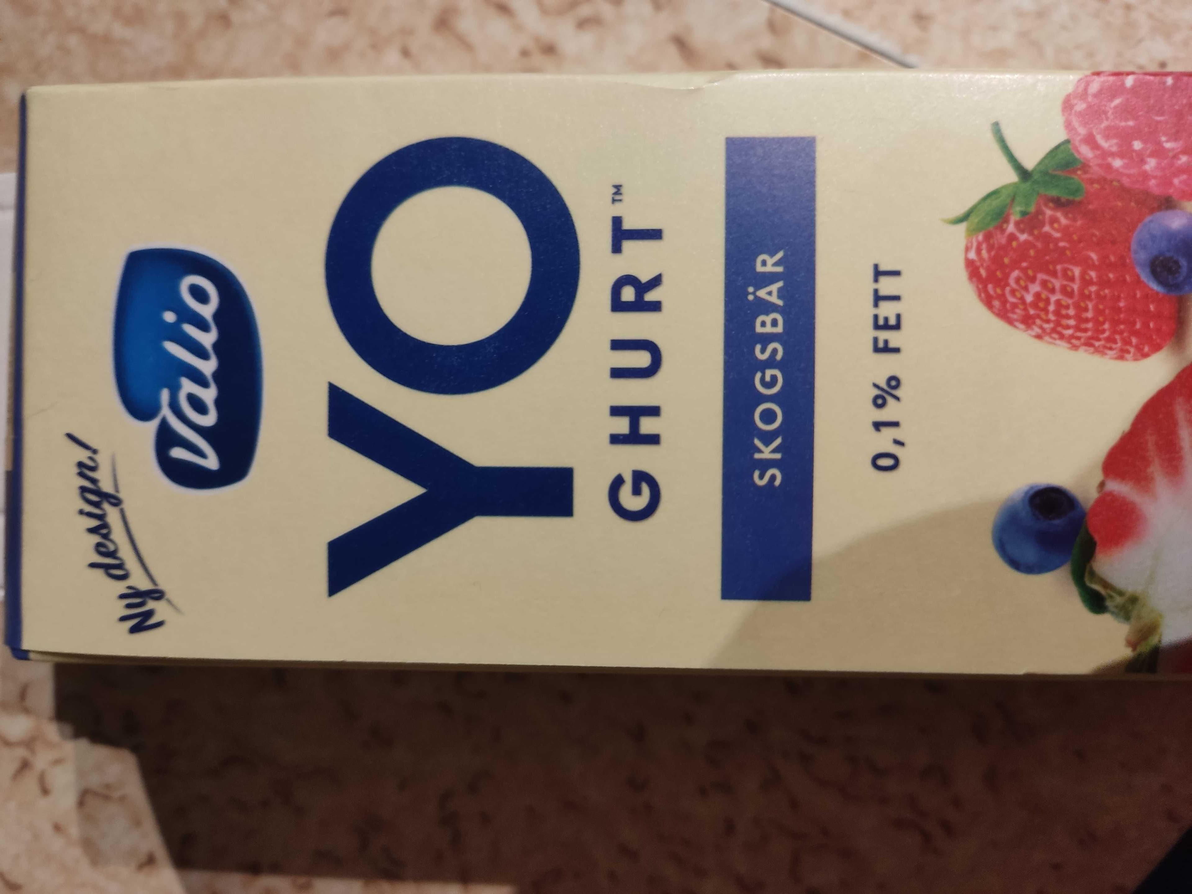 Valio Yogurt Skogsbär 0.1 fett packshot