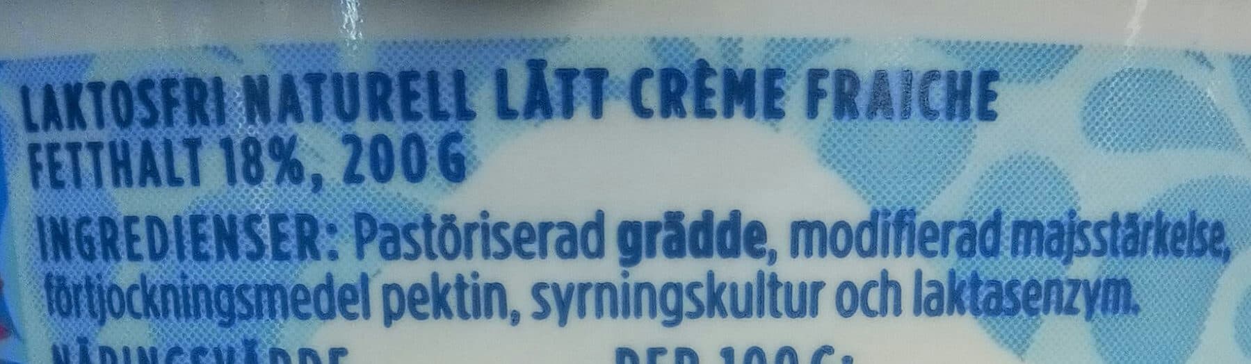Valio Crème fraîche lätt, kokbar packshot
