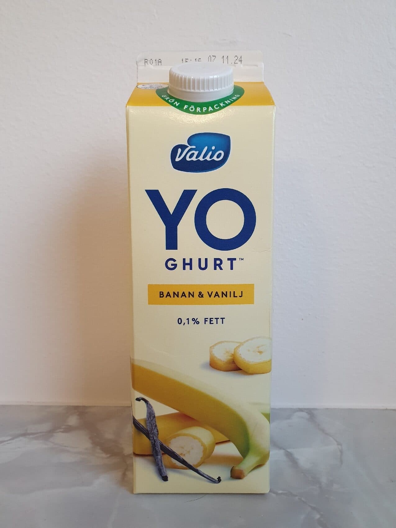 Valio Yogurth banan & vanilj packshot