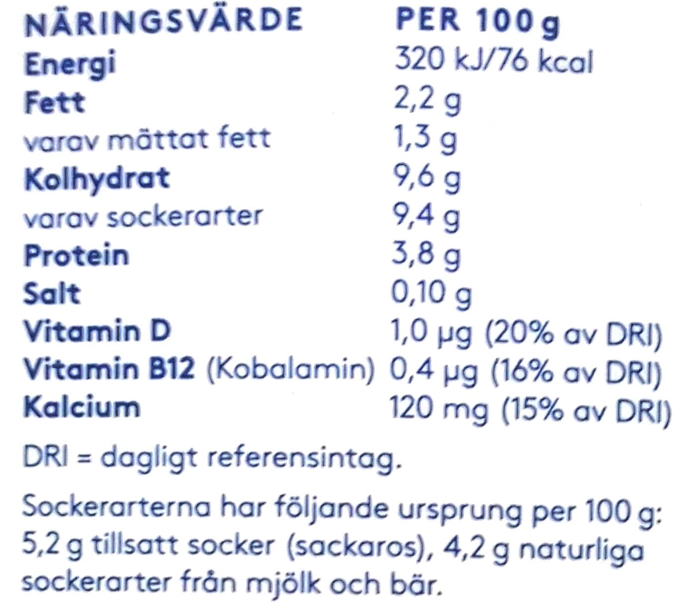 Valio Vanilj Hallon Slät packshot