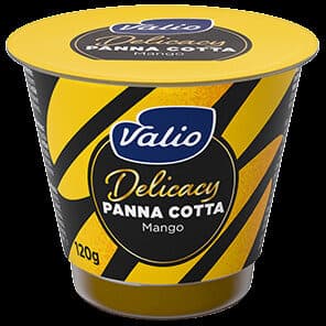 Valio Panna cotta de Mango packshot