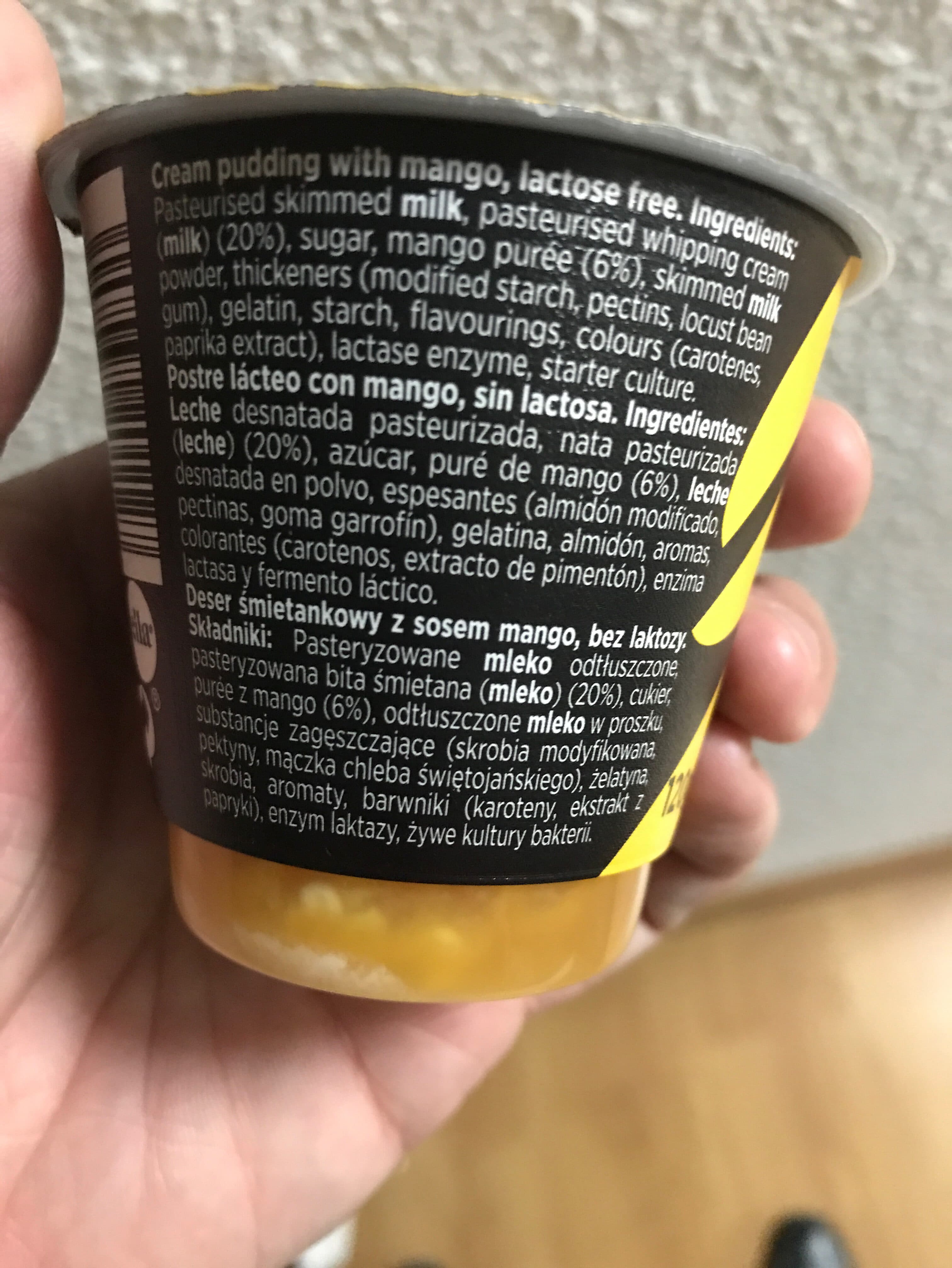 Valio Panna cotta de Mango packshot