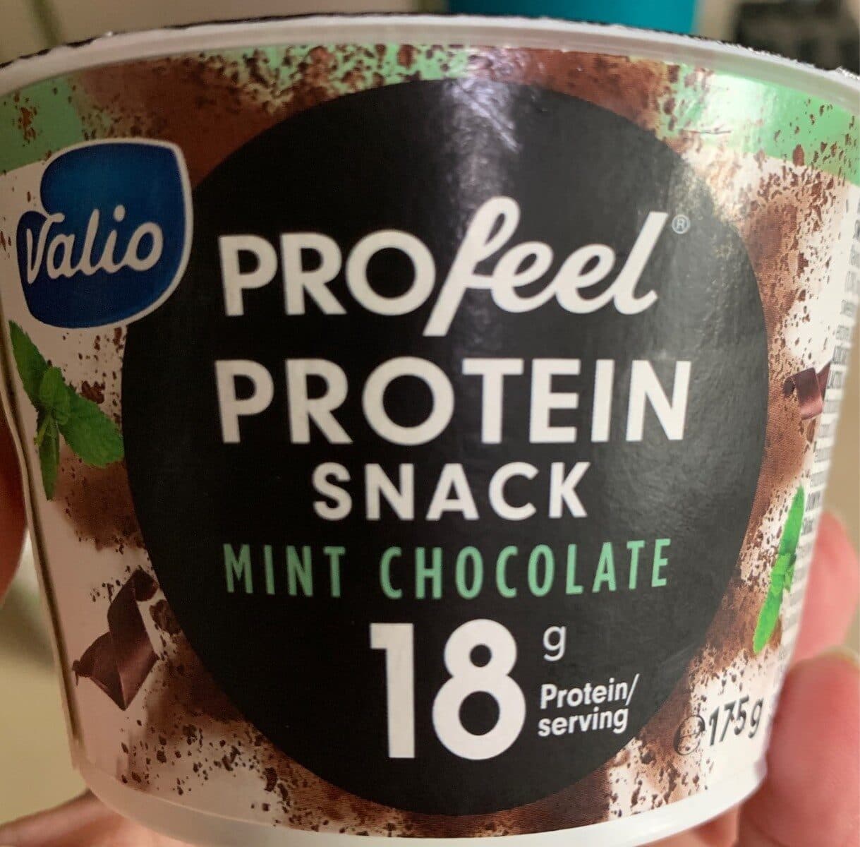 Valio Profeel protein snack mint chocolate packshot