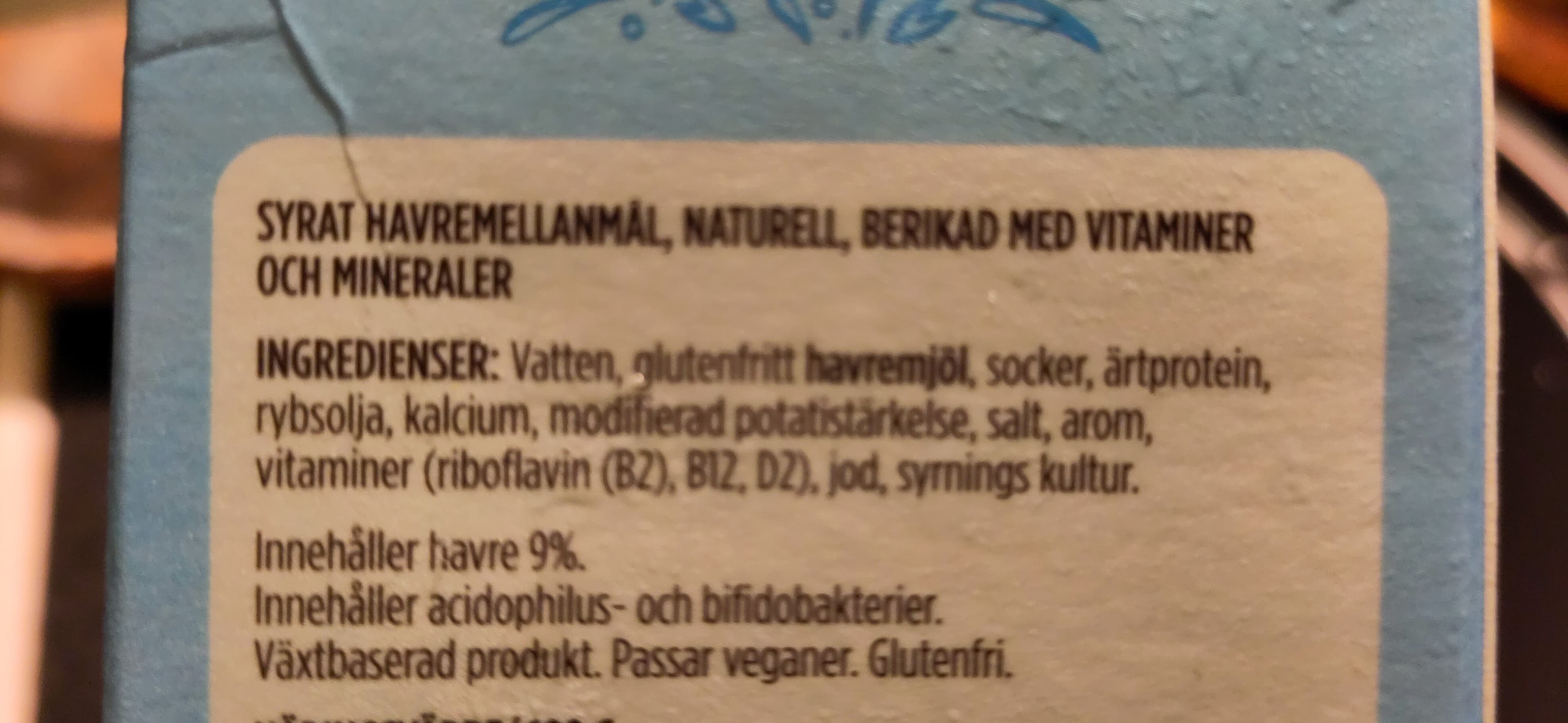Valio oddlygood havregurt naturell packshot