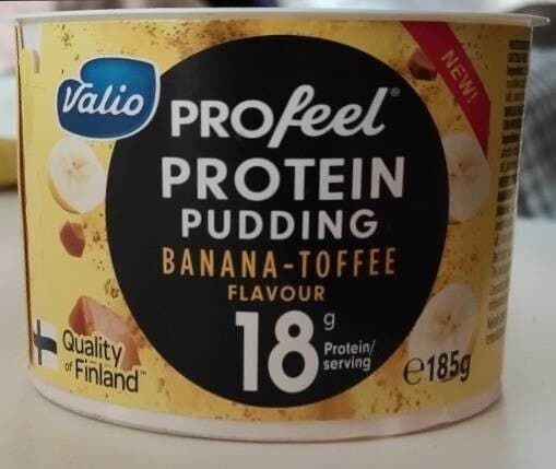 Valio Profeel Protein Pudding Banana-Toffee flavour packshot