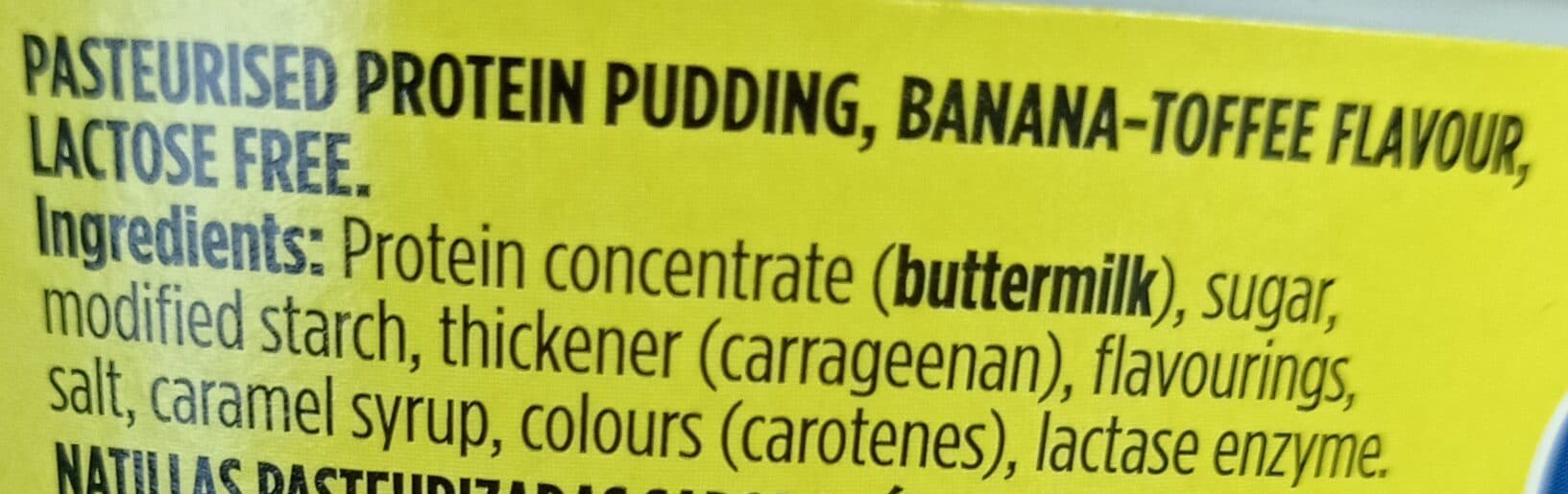 Valio Profeel Protein Pudding Banana-Toffee flavour packshot