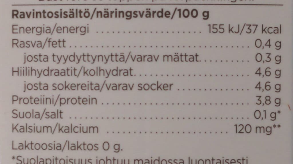 Juustoportti AB rasvaton jogurtti maustamaton packshot