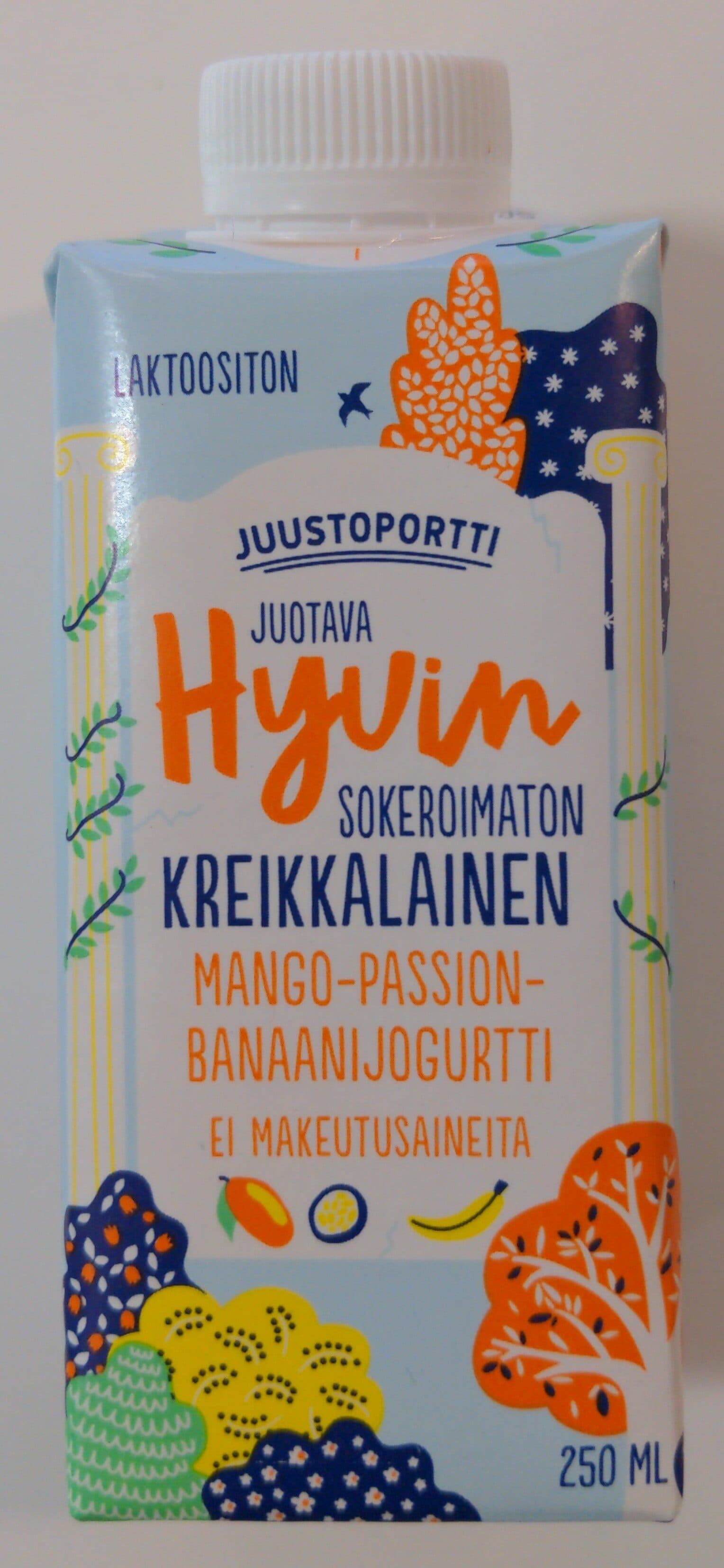 Juustoportti Juotava sokeroimaton kreikkalainen packshot