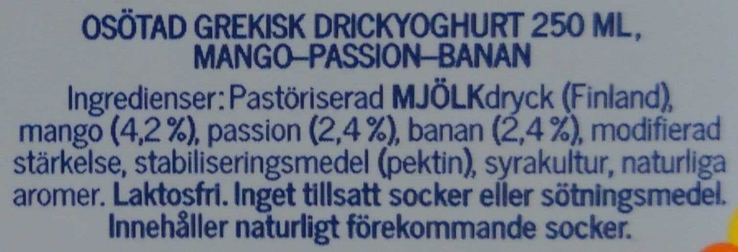 Juustoportti Juotava sokeroimaton kreikkalainen packshot