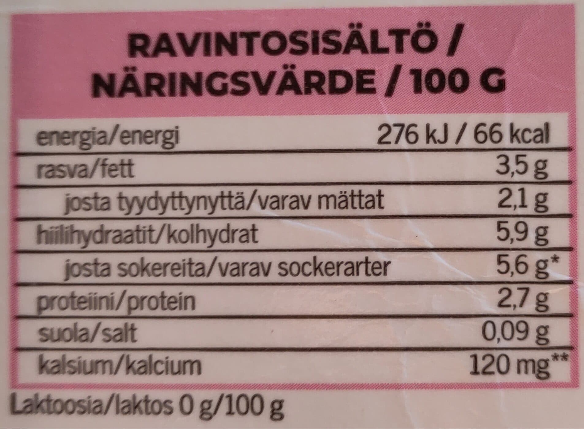 Juustoportti Hyvin sokeroimaton mansikka-banaani-vadelma jogurtti packshot