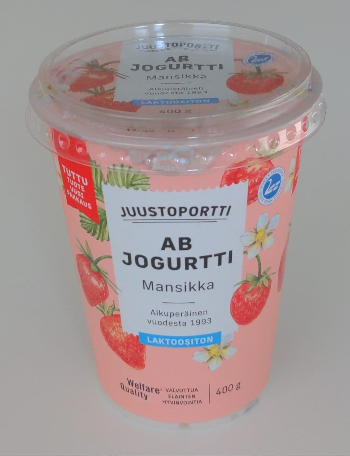 Juustoportti AB Jogurtti mansikka packshot