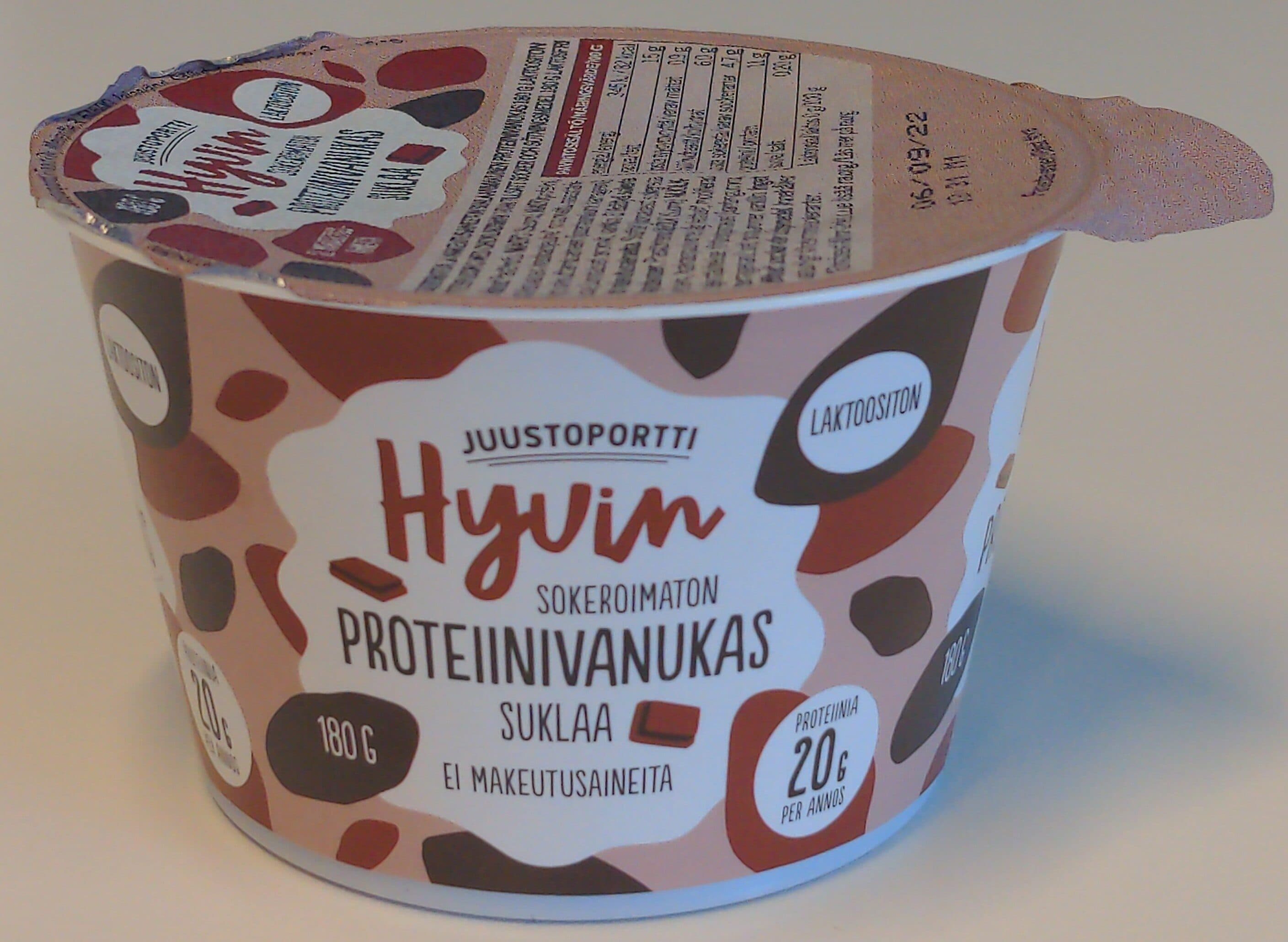 Juustoportti Hyvin sokeroimaton proteiinivanukas suklaa packshot