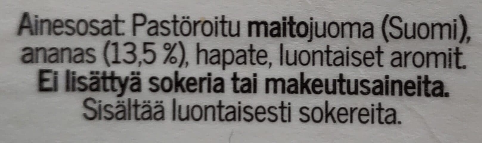 Juustoportti Hyvin sokeroimaton ananasjogurtti packshot