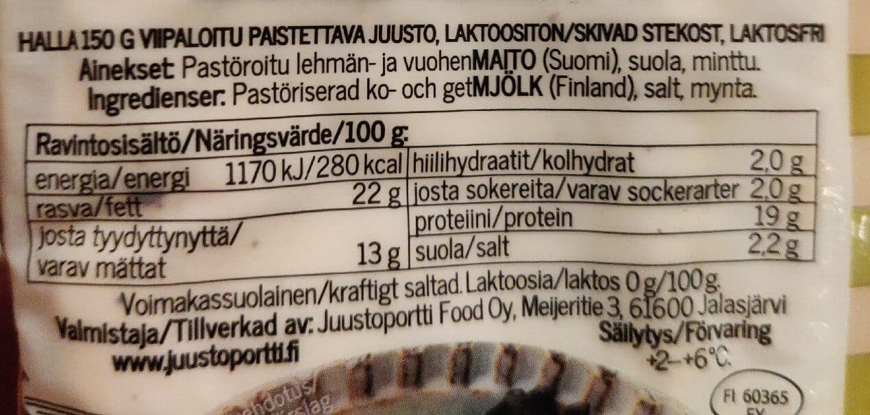 Juustoportti Viipaloitu Halla packshot