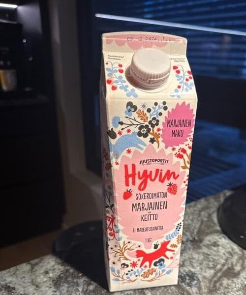 Juustoportti Sokeroimaton Marjainen Keitto packshot