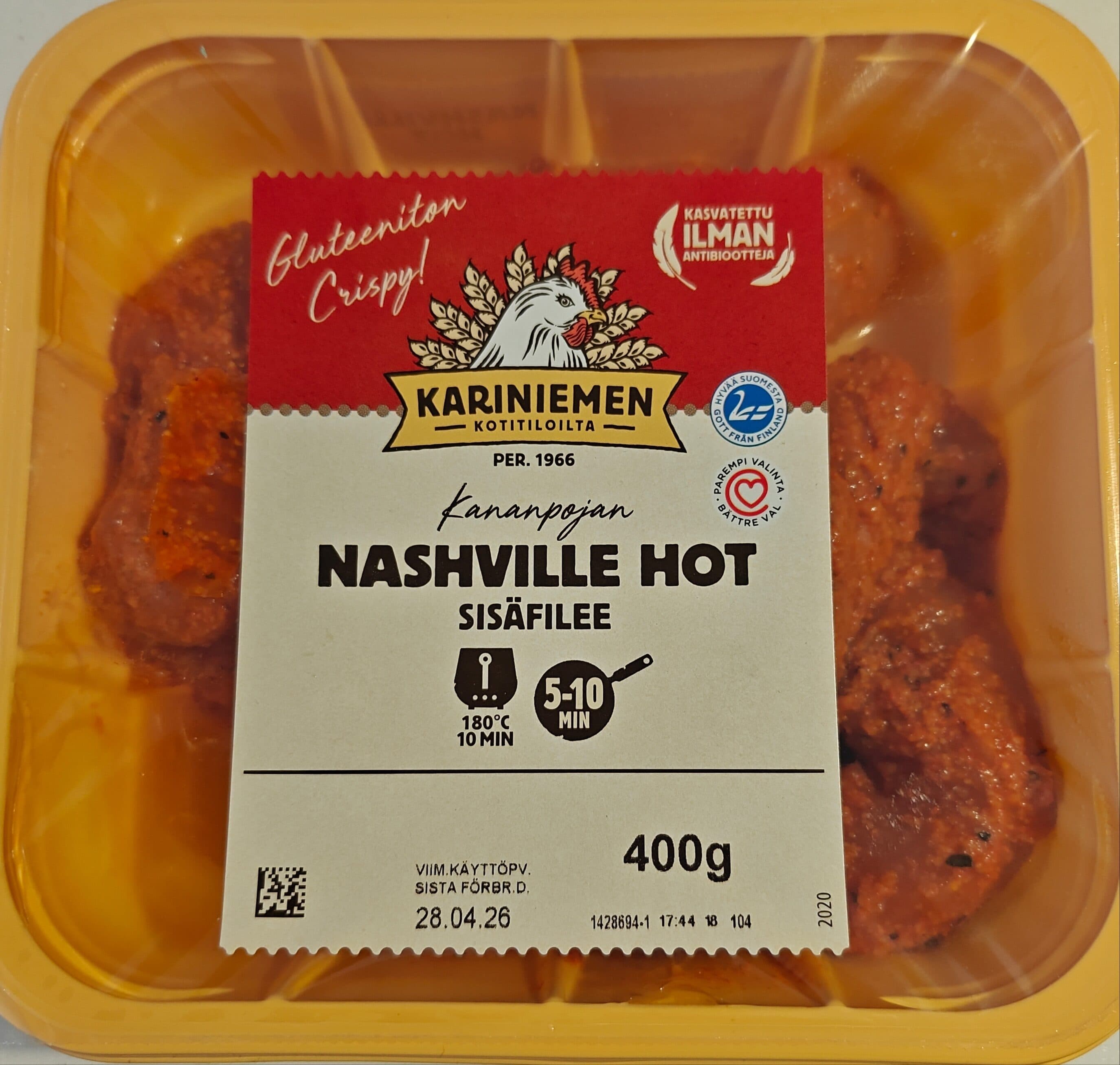 Kariniemen Kananpojan Nashville Hot Sisäfilee packshot