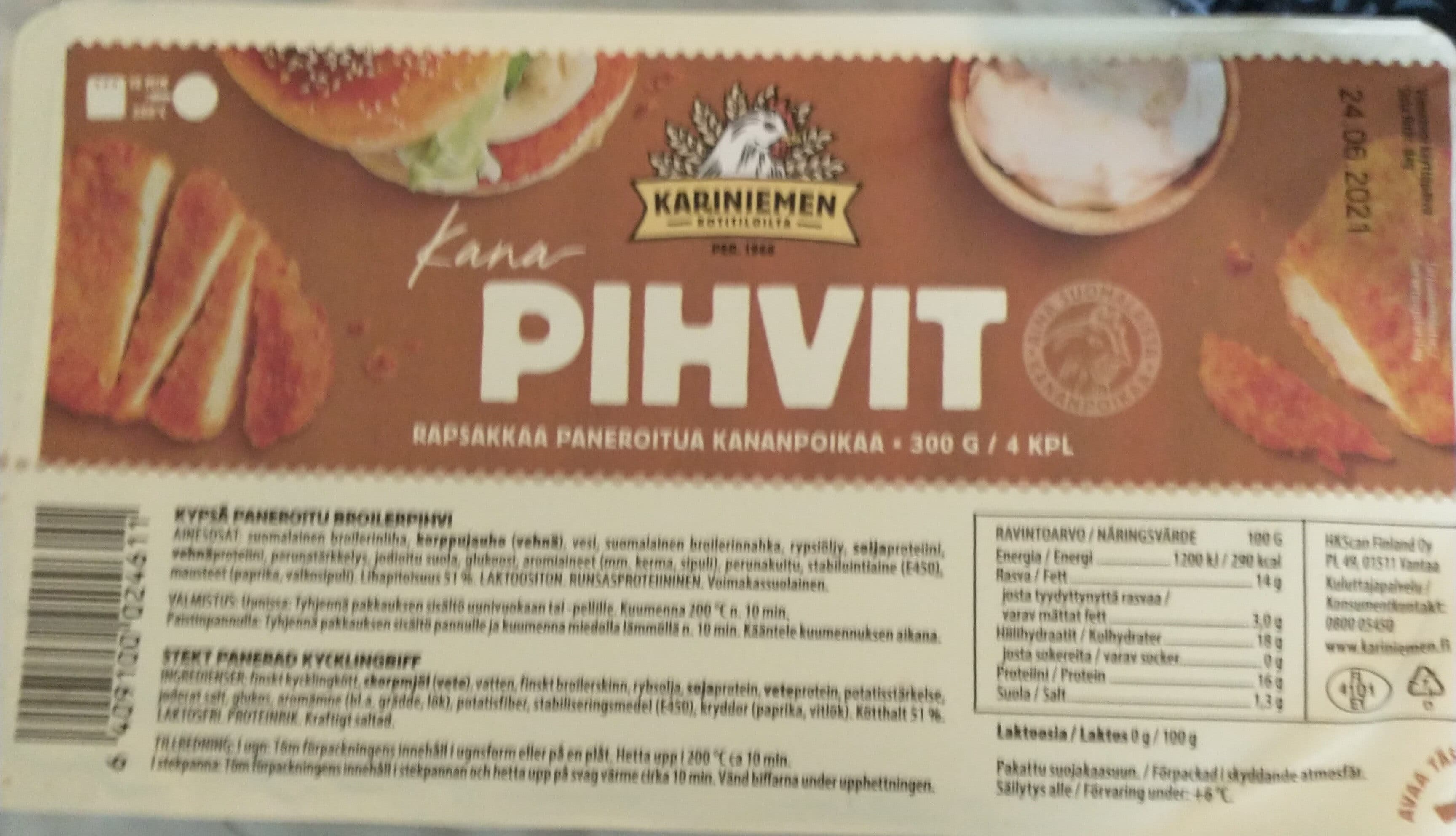 Kariniemen Kanapihvit packshot