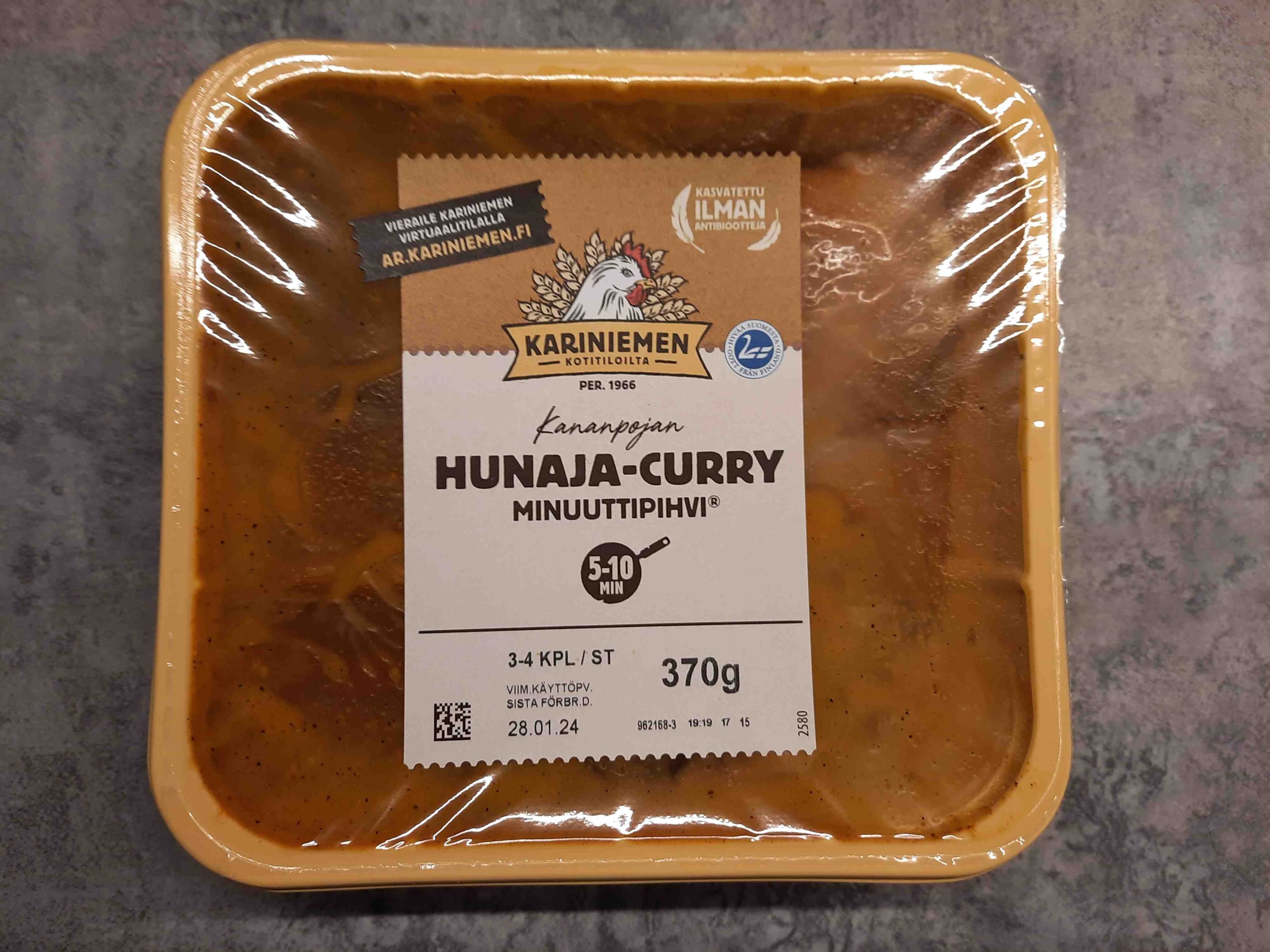 Kariniemen Hunaja-curry Minuutipihvi packshot