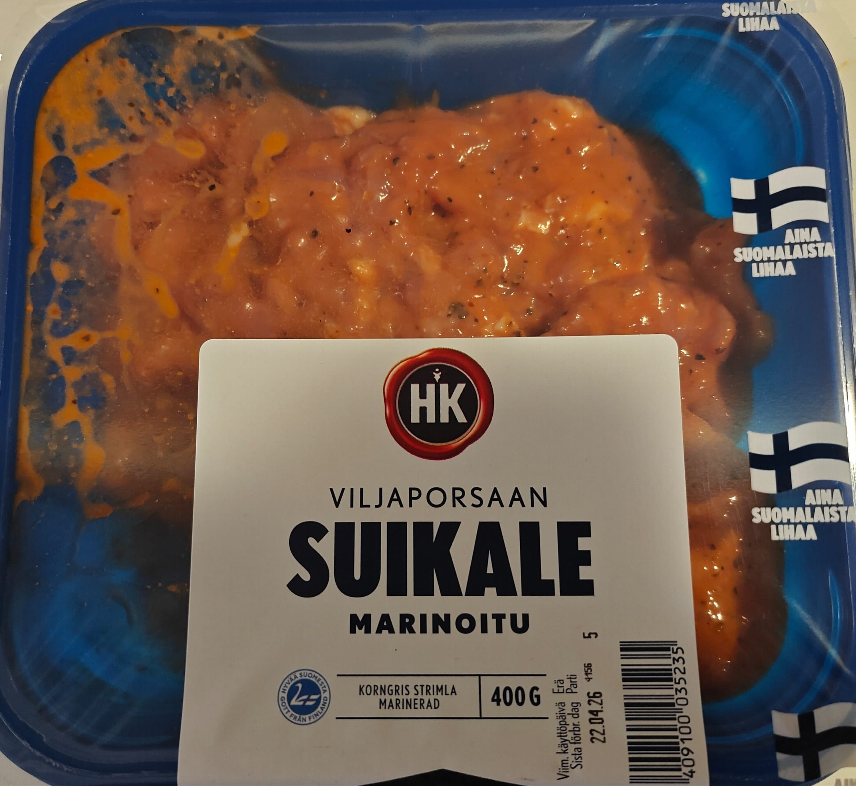 HK Viljaporsaan suikale marinoitu packshot