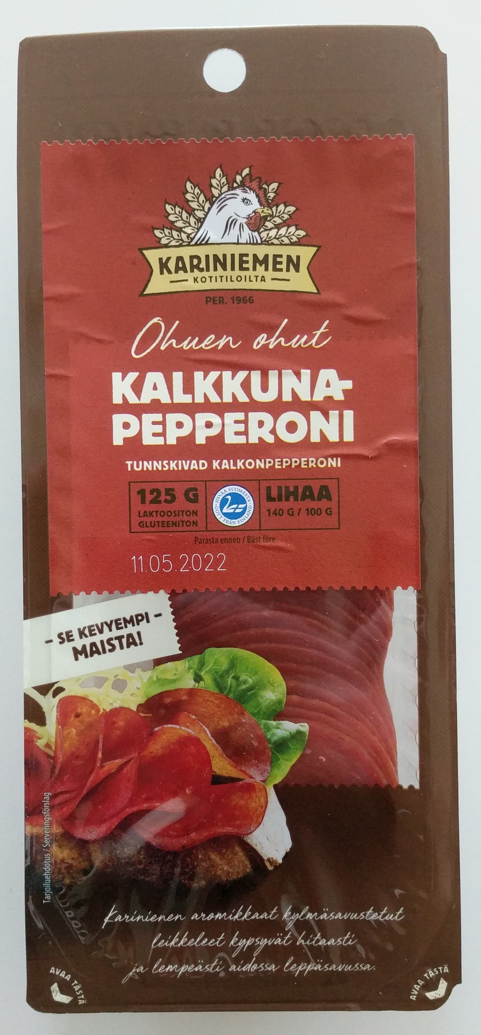 Kariniemen Kalkkunapepperoni packshot