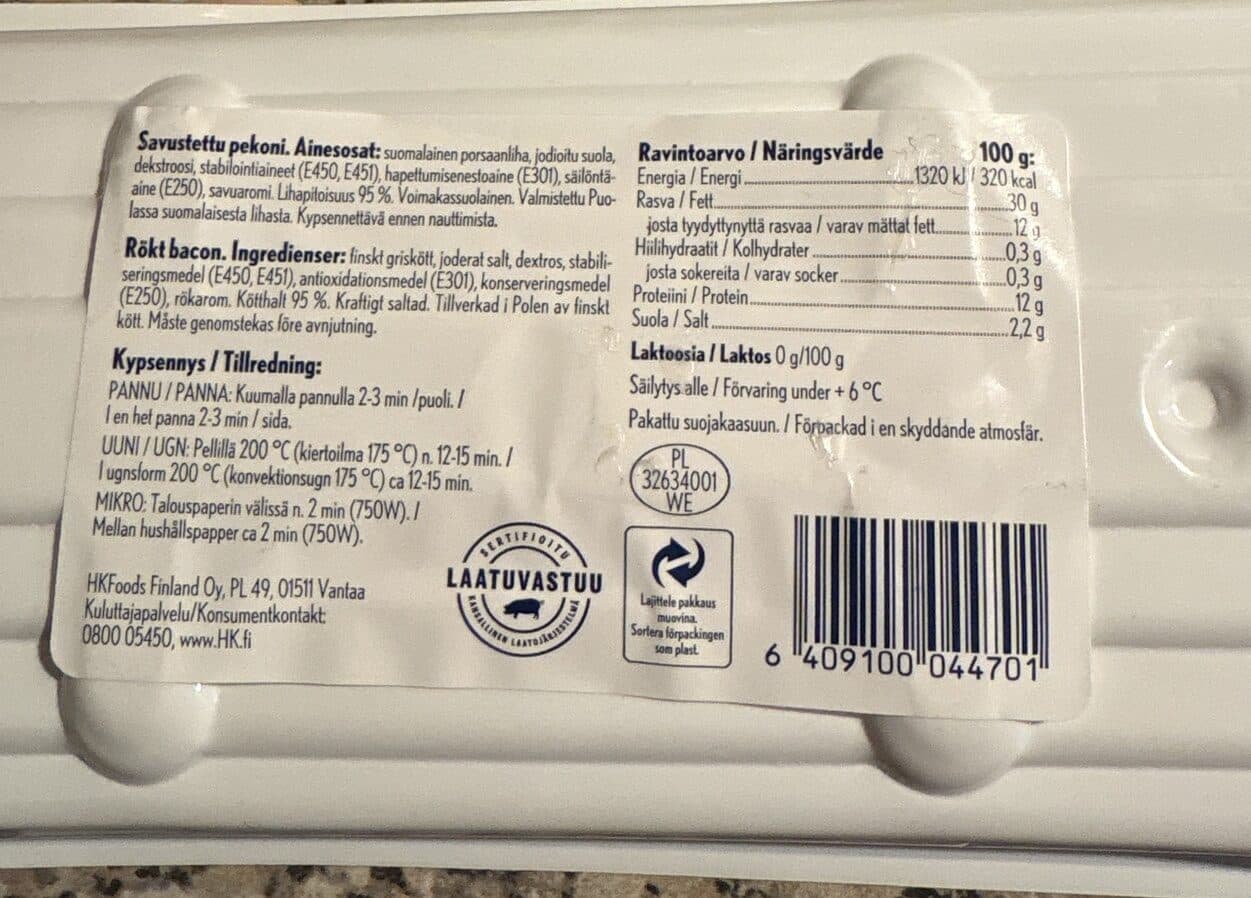 HK Amerikan pekoni packshot
